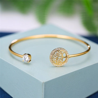 Bracelet Ajustable avec Pendentif Arbre de Vie